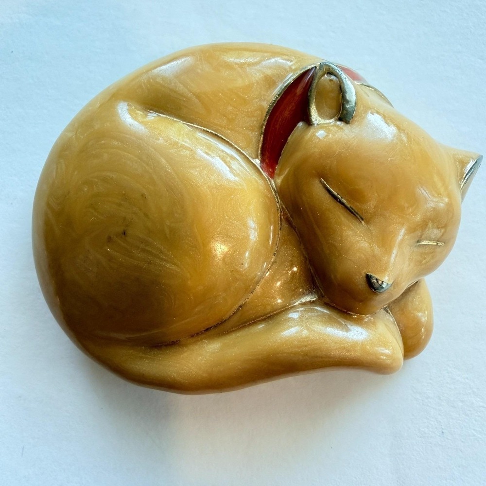1994 Estée Lauder Sleeping Cat Solid Perfume Compact